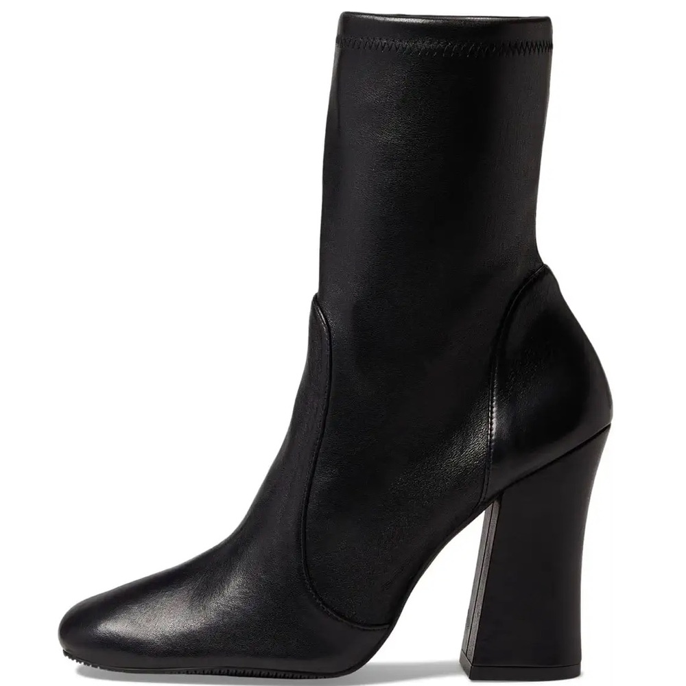 Stuart Weitzman Curveblock 100 Stretch Leather Bootie 6